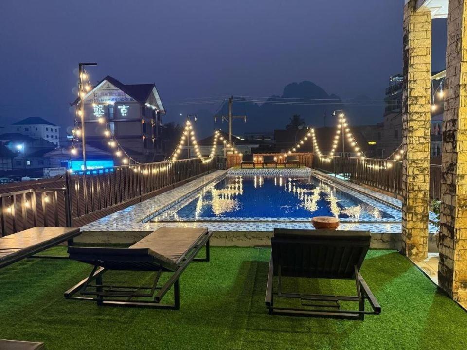 A P S Moutain View Hotel Vang Vieng Ngoại thất bức ảnh